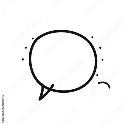 A blank speech bubble for comic captions