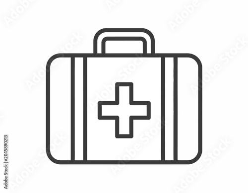 Healthcare Medical Case Line Icon