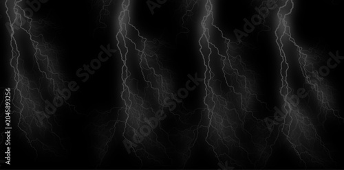 Lightning storm background with electric flashes, dark dramatic scene