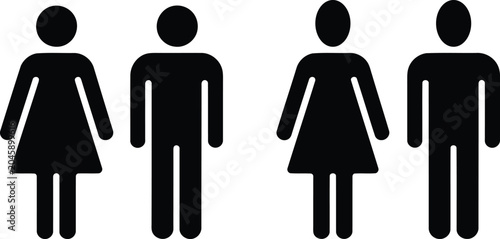 Tableau sur toile Male and female gender vector illustration