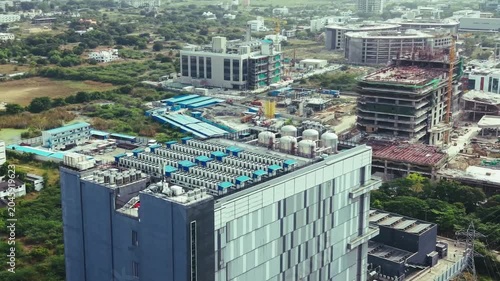 Aerial View Of Enterprise Data Center Campus