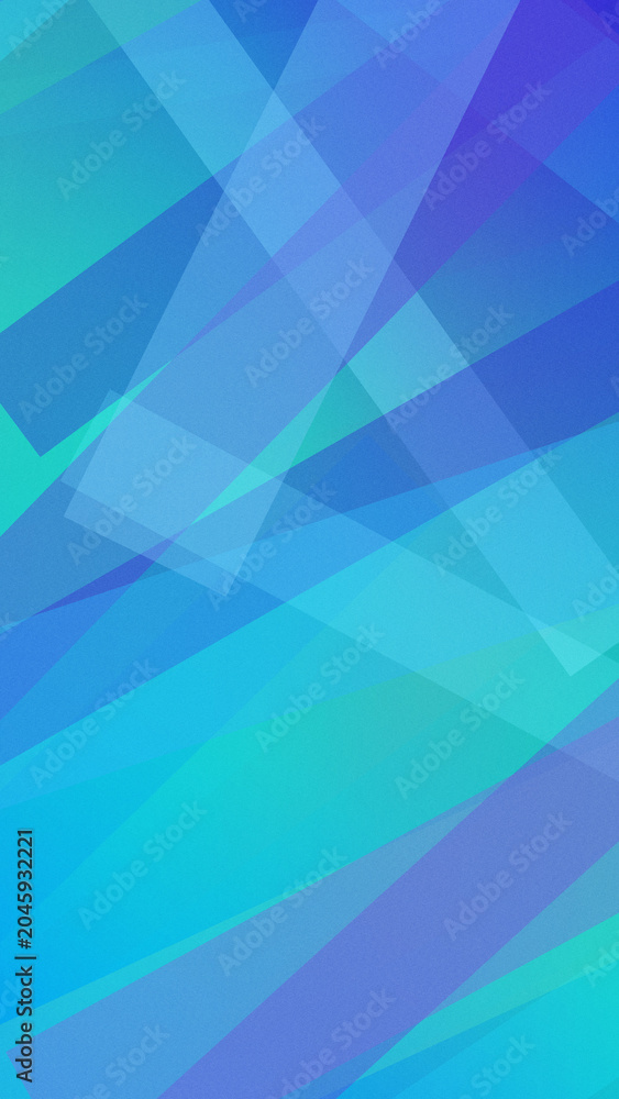 Obraz premium Blue and teal geometric abstract background with layered facets and soft glow, conveying a cool futuristic mood for tech banners, presentations, and web headers.