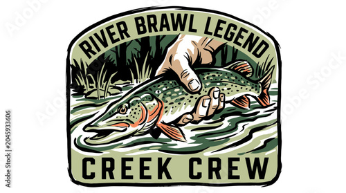 Εκτύπωση καμβά River brawl legend