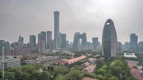 Beijing's smog and dust storms: a modern cityscape