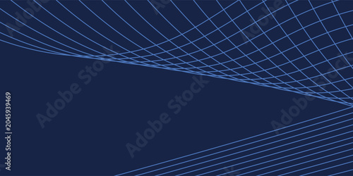 Foto Navy blue abstract background with halftone wavy smooth pattern