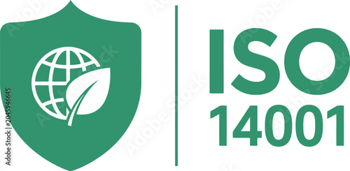 ISO 14001 Environmental Management Certification Green Icon