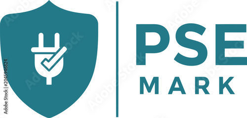 Bild auf Leinwand PSE Mark Certification Logo for Electrical Safety Compliance