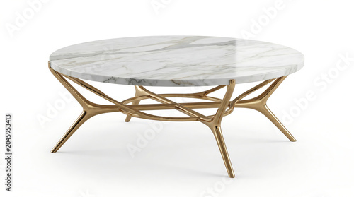 Marble coffee table, gold metal base, modern living room furniture, luxury home decor