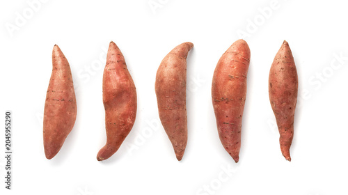 Raw sweet potato, red sweetpotato tubers