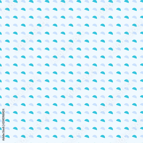 Geometric seamless pattern with blue shapes on light background  