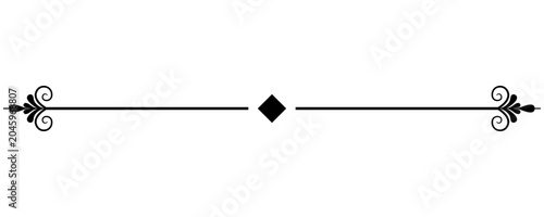 Bild auf Leinwand Minimalist decorative horizontal divider