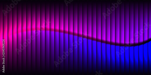 Vászonkép A mesmerizing abstract image featuring a vibrant pink and purple sound wave patt