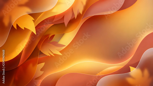 Fall foliage gradient background design