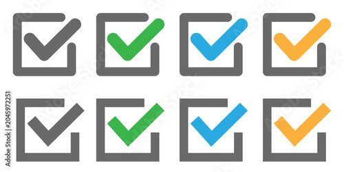 set of check box icons
