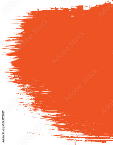 Orange paint brush stroke grunge texture