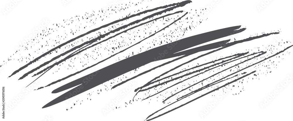 Fototapeta premium Diagonal black scratchy marker stroke lines