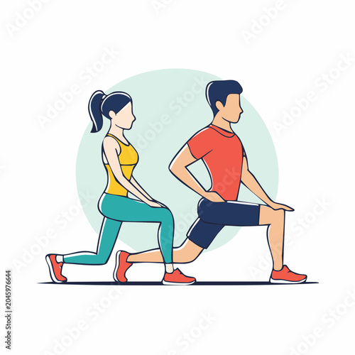 Couple Exercising Together
