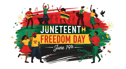 Juneteenth Freedom Day Celebration Greeting Card