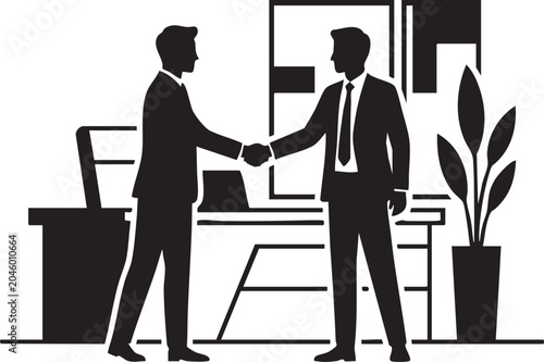 Two Executives Shaking Hands After Successful Agreement