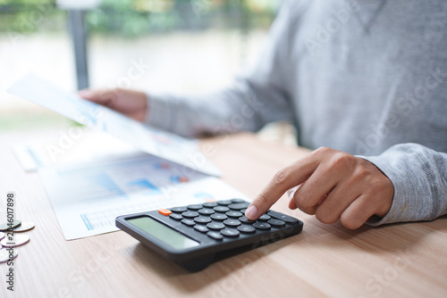 Photos Finance Accounting Calculation For Billing Saving Money Investment And Budget Pl