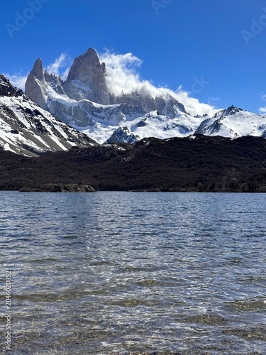 
Laguna Capri Reflection with Mount Fitz Roy in El Chaltén, Patagonia, Argentina
Low-angle landscape view of Laguna Capri with a reflective water surface.