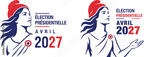 Présidentielle 2027 : Marianne française dans un graphisme institutionnel dédié au vote