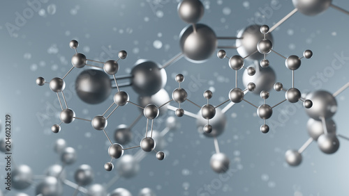Bild auf Leinwand indalpine molecular structure, 3d model molecule, antidepressant agents structur