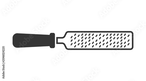 Fotografía Metal wood rasp file tool with black handle.