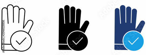 Photos Medical Examination Gloves icon collections.