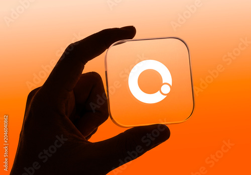 App Icon Mockup on Hand Holding