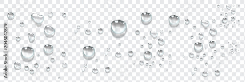 Bilde på lerret Vector water drops