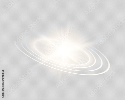white, cosmic, orbit, ring, swirl, spiral, glow, glowing, light, flare, starburst, luminous, bright, radiant, sparkle, elegant, energy, celestial, universe, astronomy, futuristic, abstract, optical, m