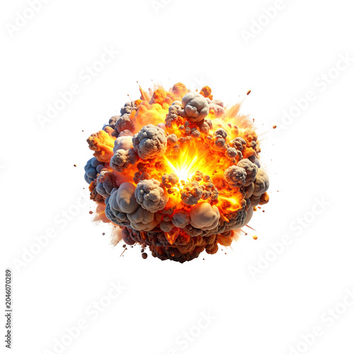 An artistic illustration of a burning world, with a world map on a glowing sphere.