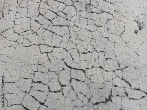 Cuadro en lienzo Cracked grunge concrete cement walls, building damage due to natural factors and