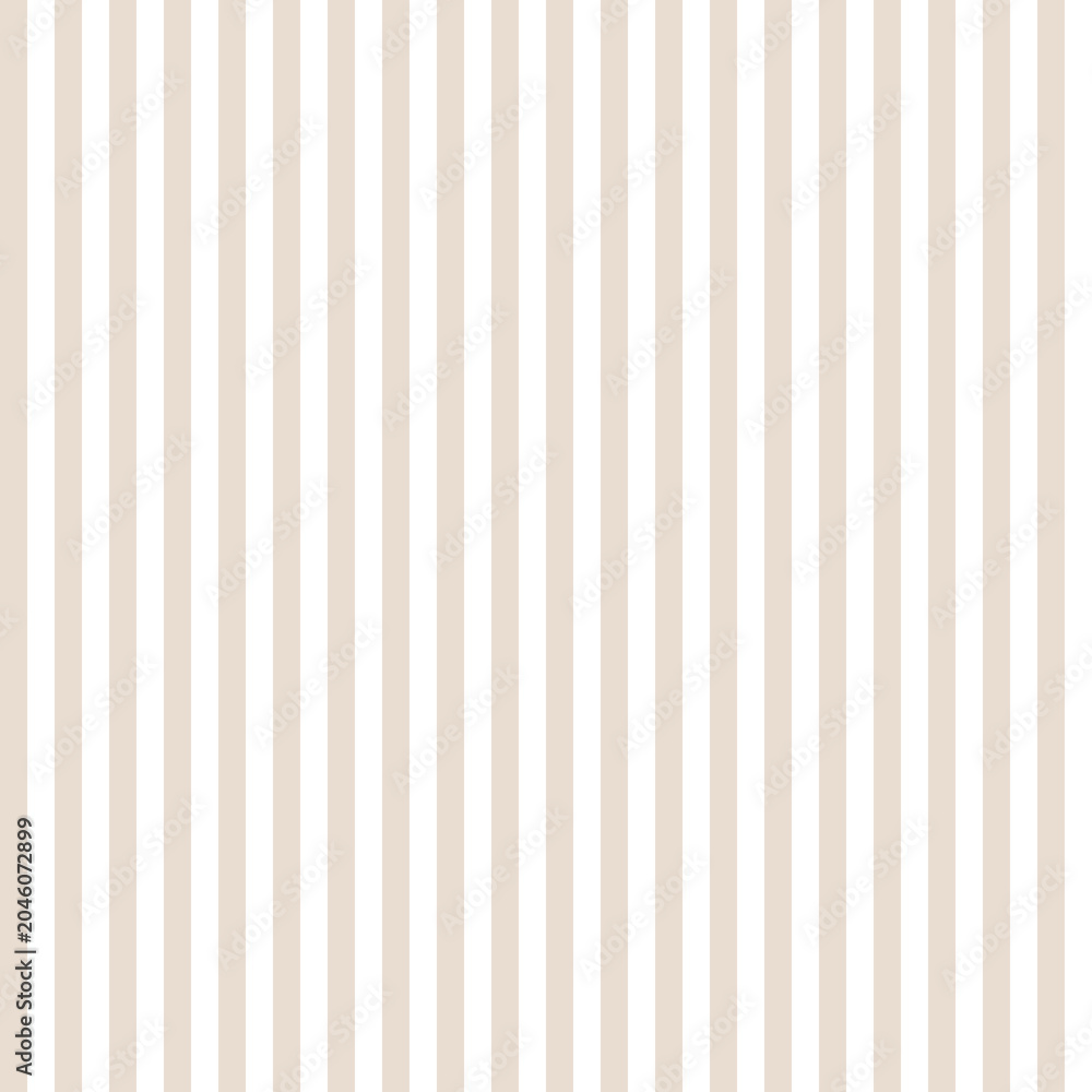 Obraz premium Seamless Beige Vertical Stripe Pattern Background