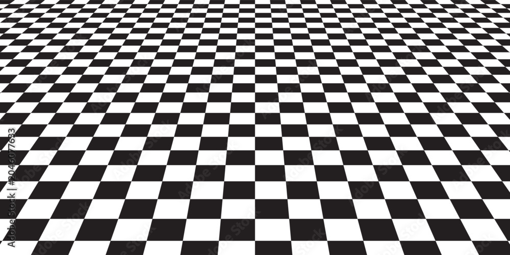 Naklejka premium black and white background checkered chessboard motif
