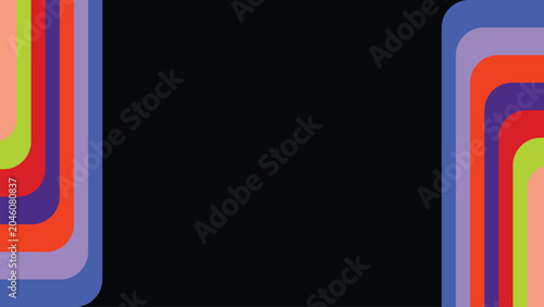 Photos Abstract world sports background for event, colorful background with rounded shapes