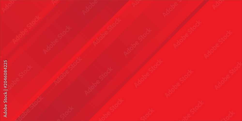 Obraz premium modern bright red gradient geometric shapes diagonal slanted banner background