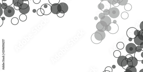 White and grey abstract modern transparency circle presentation background, Trendy vector abstract geometric gray tones