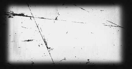 Realistic black gradient shadow overlay vignette border edge frame transparent isolated photo effect retro vintage analog cinematic film template background Png