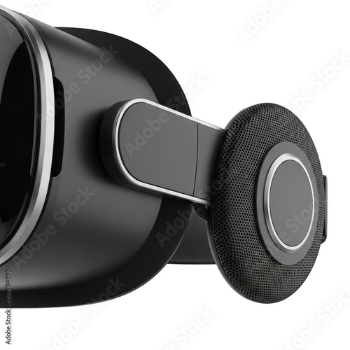 Modern VR headset close up