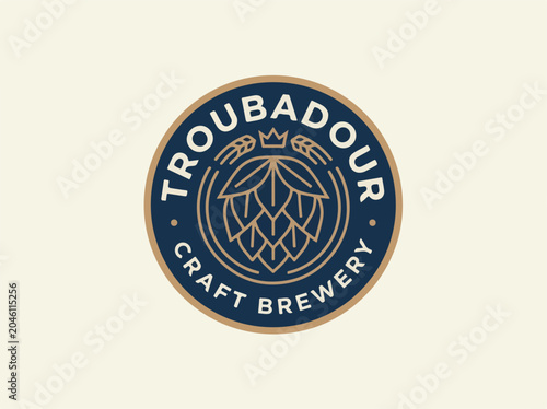 Troubadour Craft Beer Logo.