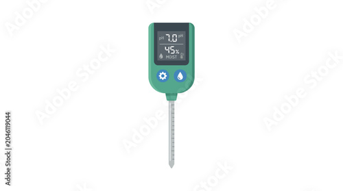 Digital soil moisture temperature sensor device.