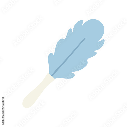 Принти на полотні Blue feather duster cleaning tool.