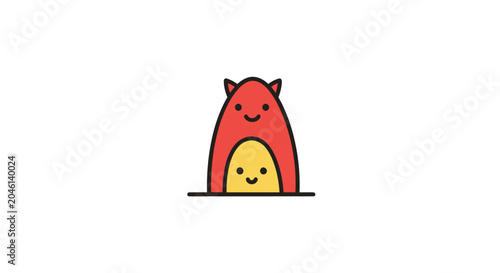 Photos Smiling Cartoon Monsters Together Happy.