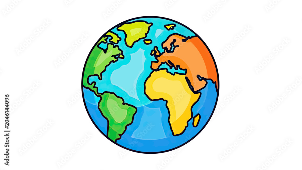Obraz premium Global Network Earth Icon Representing Worldwide Connectivity International Communication Digital Technology Internet Services and Global Business Expansion