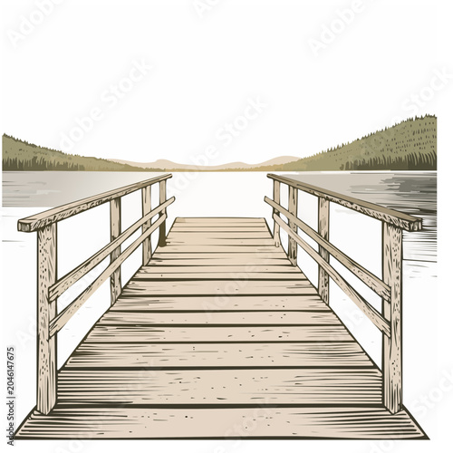 Summer Lake Pier