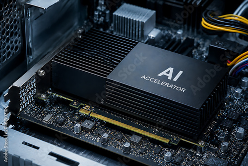 AI Accelerator Card Inside Computer System