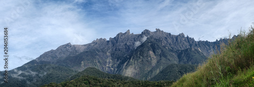 The highest point on the island of Borneo, Mount Kinabalu, continues to rise. Therefore, the peaks of the young mountains are pointed and jagged - young fold mountains