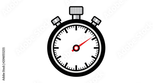 Photos Stopwatch timer with red hand.